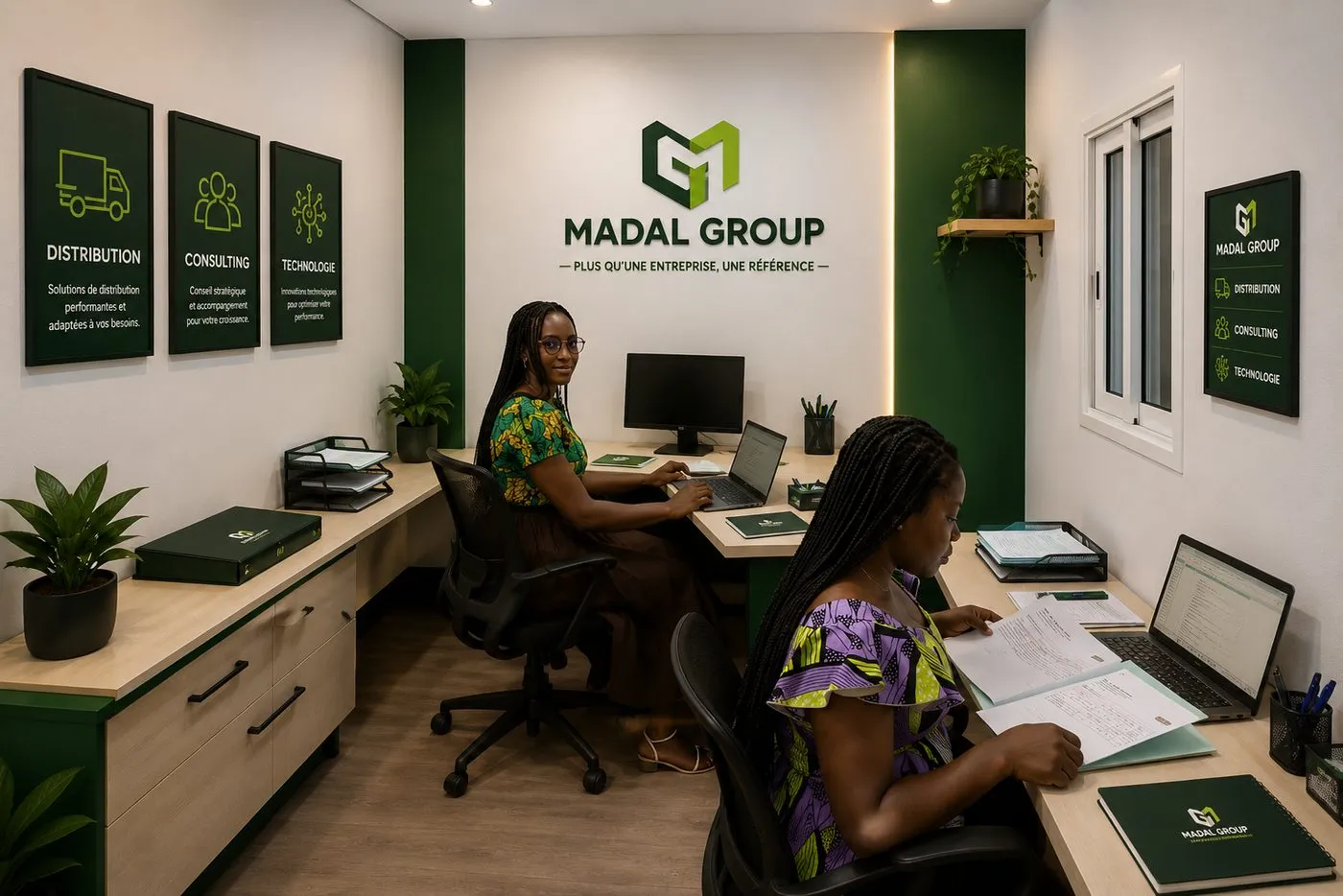 L'équipe MADAL GROUP au travail